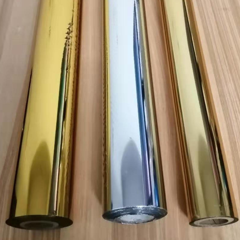 Imported double-sided hot stamping paper Gold foil paper Electrochemical aluminum 640mm*120m 100-1000 yuan roll