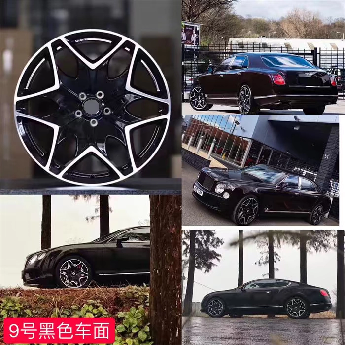 Thích hợp cho bánh xe sửa đổi Bentley 2021 22 inch Bentley Timothy Continental GTC Flying Spur lưới treo bánh xe màu đỏ - Rim