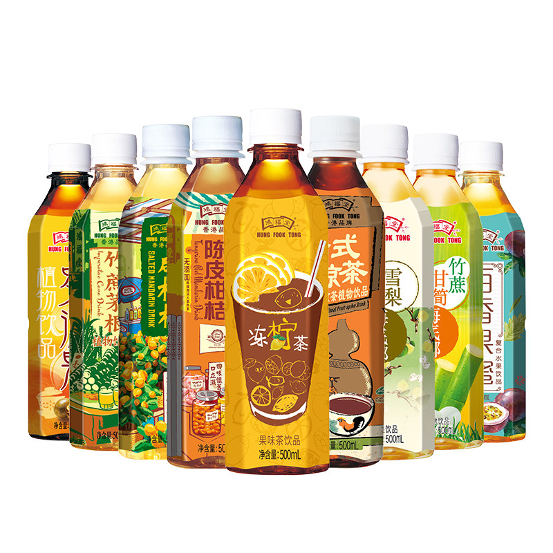 陳厚 500ml 飲料 香港品牌鸿福堂冻柠茶500mL整箱15瓶咸青柠饮料陈皮经典老港式评价- 淘宝网
