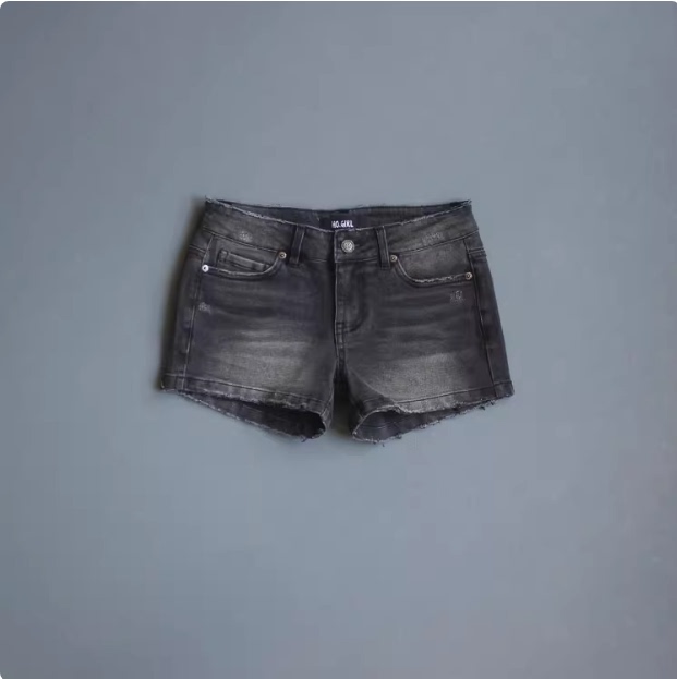 Seagull Girl Haiougirl Same Style Cotton Slim Fit Simple Women's Low-Rise Denim Shorts/Shorts Seagull Girl Haiougirl Same Style Cotton Slim Fit Simple Women's Low-Rise Denim Shorts/Shorts