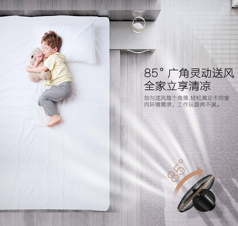Midea / Midea FS40-13CR cuộc hẹn tại nhà quạt điện hẹn giờ điều khiển từ xa sàn quạt ánh sáng văn phòng - Quạt điện