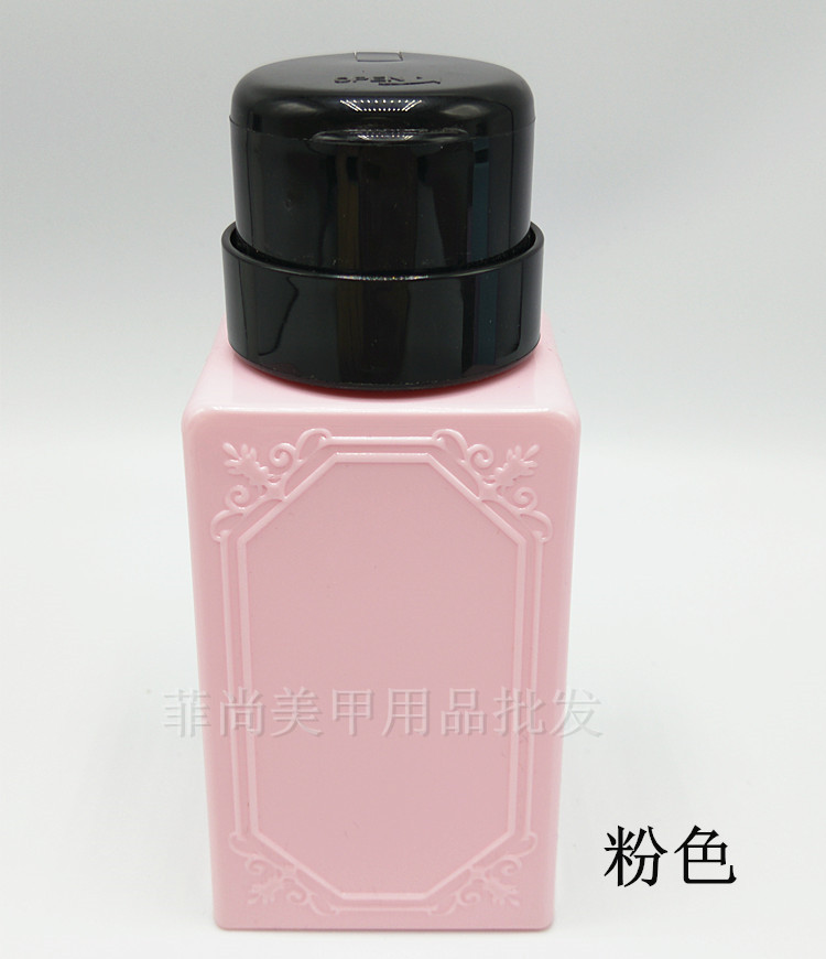 Dụng cụ làm móng Khóa màu ép chai Không tải Nước cồn Làm sạch Bơm chất lỏng Chai nồi 230ml Chai rỗng Bán nóng - Công cụ Nail máy làm móng