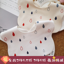 Cloud shape Tide brand colored cotton children cotton cotton waterproof saliva towel baby bib baby bib