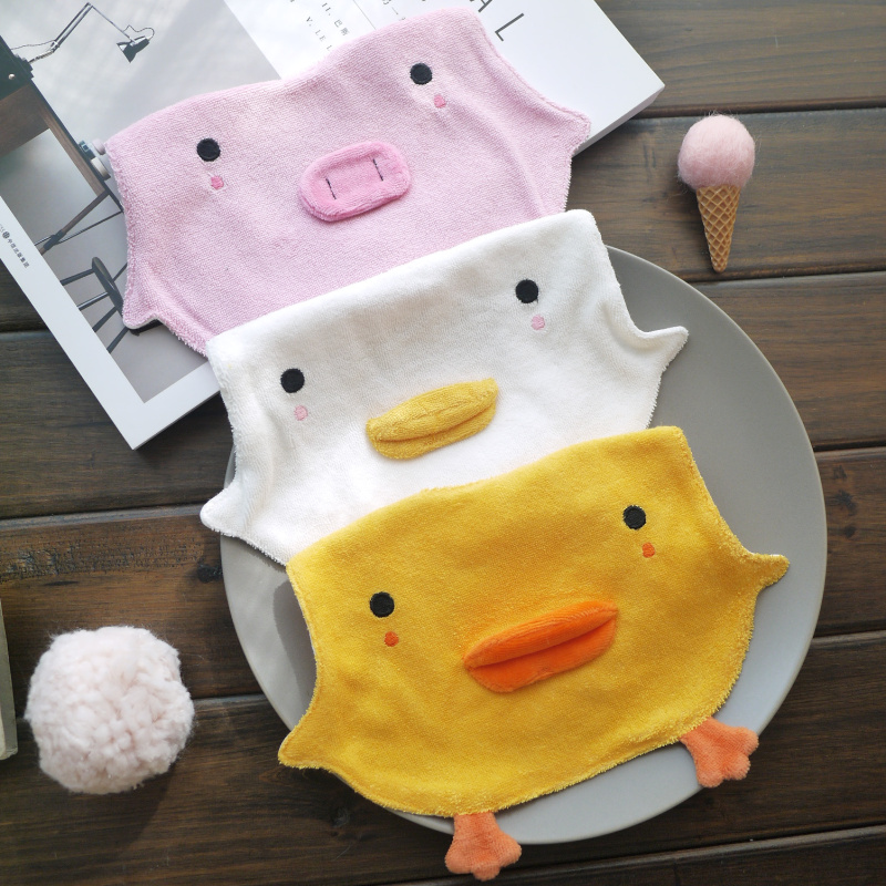 Summer thin baby all cotton U-mouth towel animal stereo shape baby newborn baby ride water around