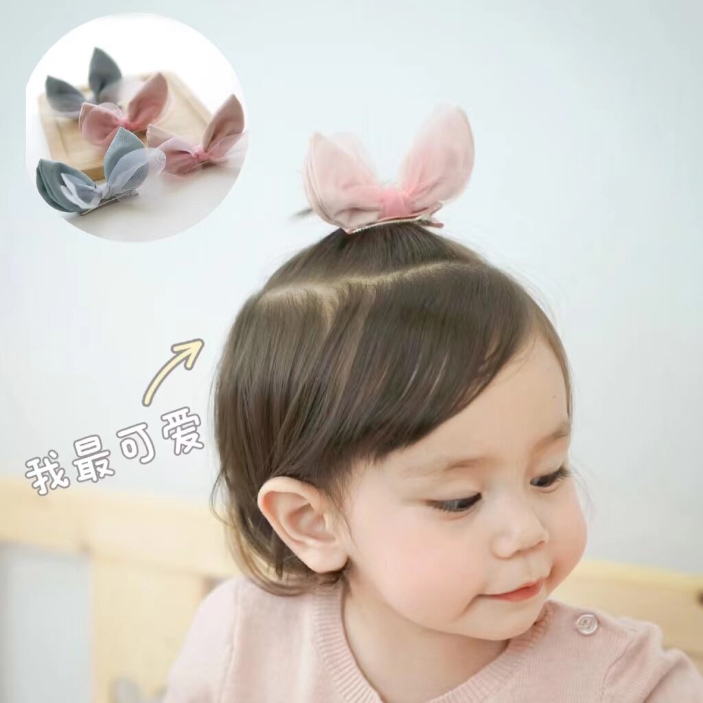 Korean baby baby princess all 100 days old hair hair jacket butterfly rabbit ear card