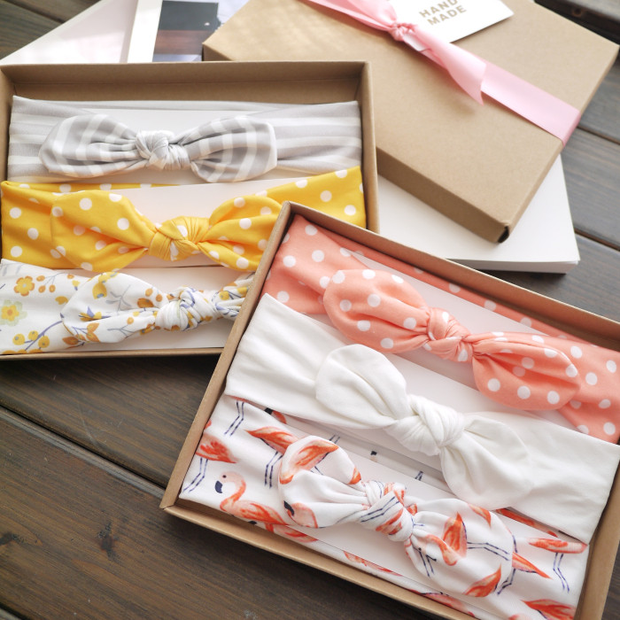 Baby hair band fontanelle Korean female baby headdress Princess bow hair band Rabbit ears newborn head flower 3