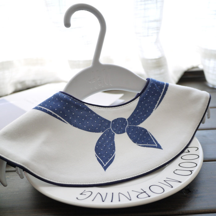 Spring-autumn waterproof 360-degree round baby boy dolly pure cotton false collar baby spat towel surrounding pocket