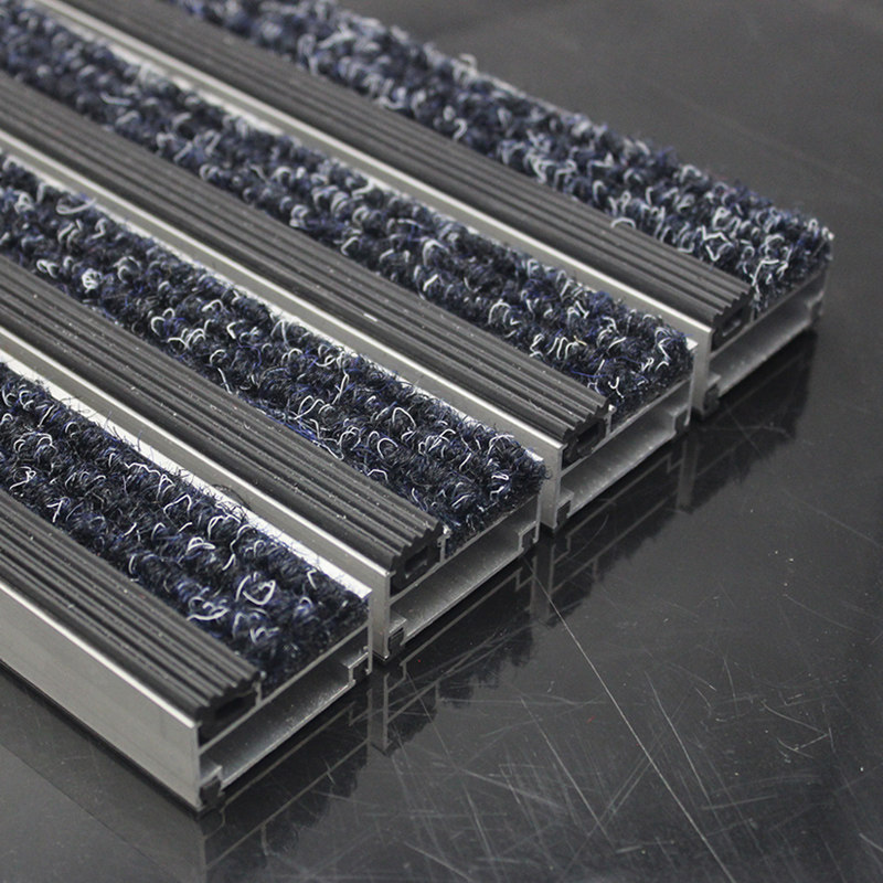 Aluminum dustproof carpet Dustproof floor mat Doormat Mud scraper mat Foyer mat Non-slip mat Rubber strip KFC carpet