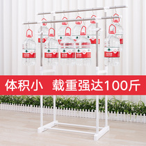  Youlite drying rack floor folding indoor household double rod stainless steel telescopic drying rack simple hanging rack