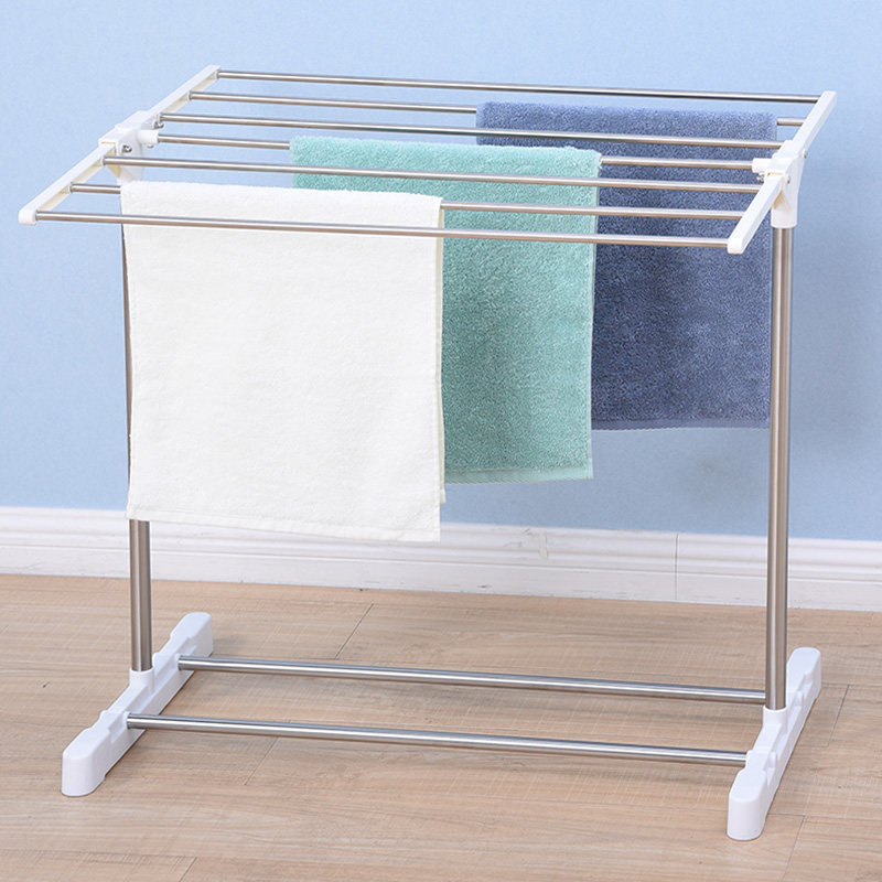 Small indoor children's clothes rack Towel rack Floor-standing multi-function towel rack Mini baby diaper rack
