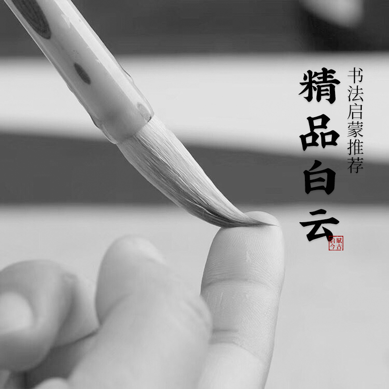 Big White Cloud and Hao Zhongkai Beginner Adult Calligraphy and French Painting Children's Tip Hao Jiajian Small White Cloud Set and Hao Brush