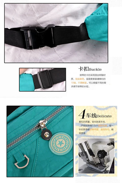 Túi của phụ nữ giản dị túi nylon Hàn Quốc phiên bản của đường chéo túi nhỏ thể thao túi điện thoại nữ bánh bao túi du lịch ba lô