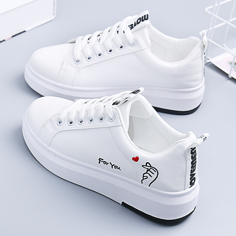 Leather Little White Shoes in the spring of 2021 new Hong Kong Han Edition Baiqing Flat Student Leisure Sleeping Shoes