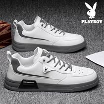 Floral Playboy mens shoes Fall genuine leather little white shoes 100 hitch a foot pedal plate shoe sports casual leather shoes winter boomer shoes