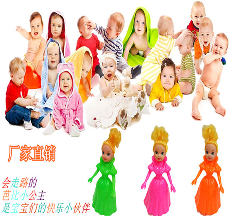 The cute Barbie dolls of the manufacturer's direct sales will walk the baby girl child birthday gift toy
