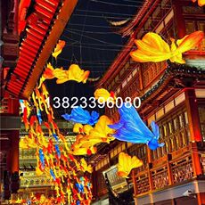 Фонарь 定制吊灯非遗群鱼花灯网红鱼灯鲤鱼灯锦鲤鱼灯街道夜市鱼灯笼