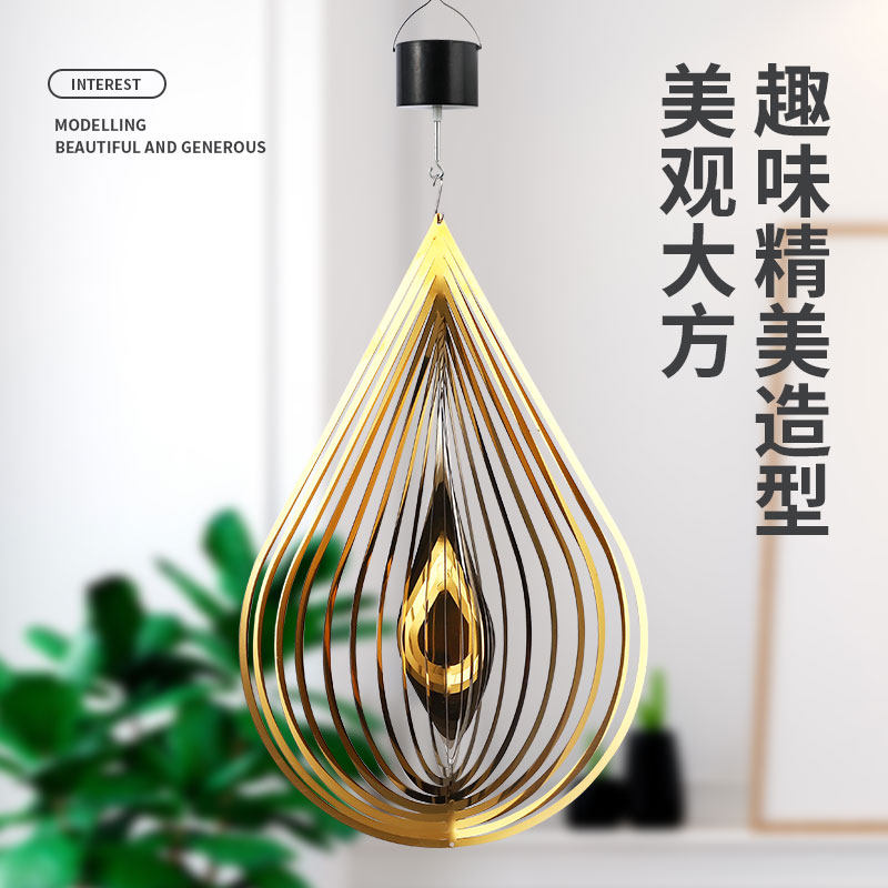 European - style small fresh 3D windbell decorated gold silver nostalgia rooms living room hanging birthday gift