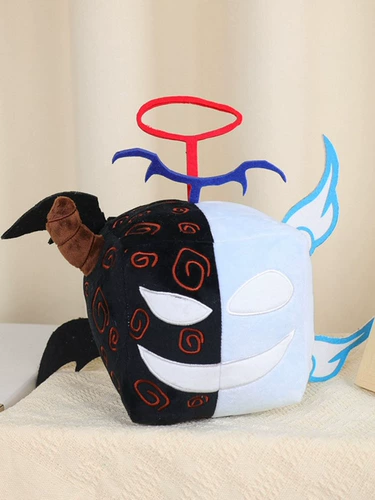 Cross -Bordder большой 15 -сантимец нового продукта Blox Fruits Game, окружающая демон леопардовый фруктовый коробка плюшевая кукла день рождения