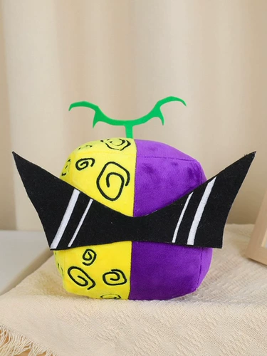 Cross -Bordder большой 15 -сантимец нового продукта Blox Fruits Game, окружающая демон леопардовый фруктовый коробка плюшевая кукла день рождения