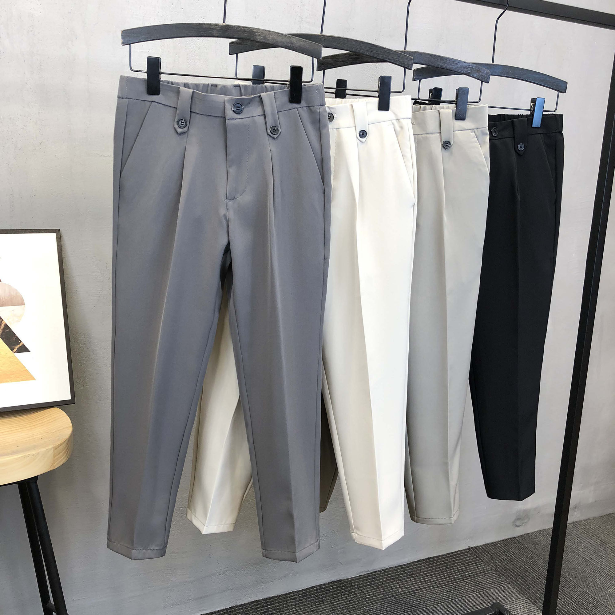 Superior Nine Mini Little Pants Men Work Leisure Pants Men Trend Hundred Business Suite