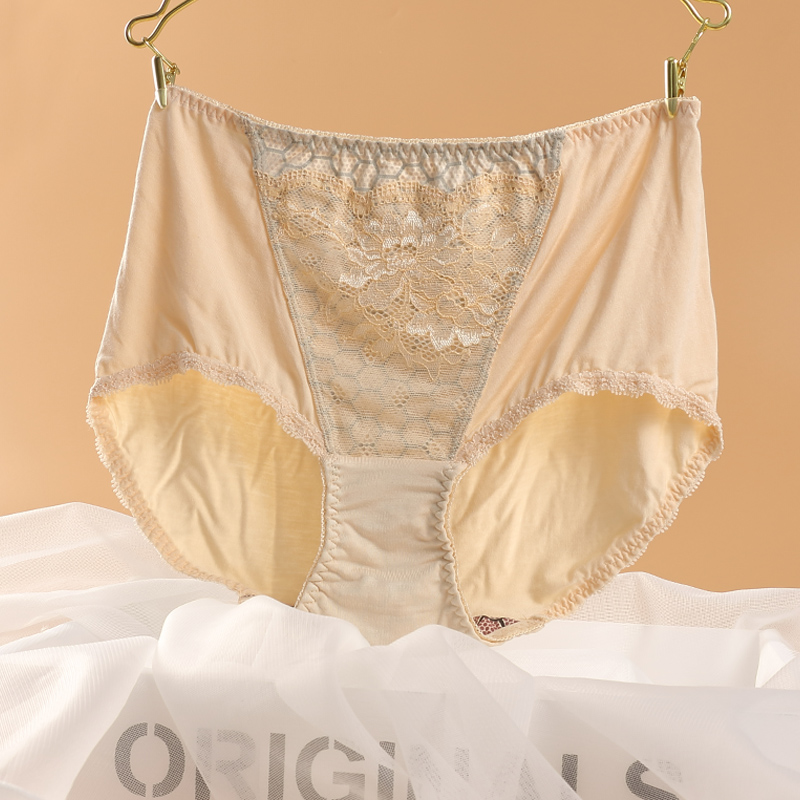 Ms. Nortsina Triangle Model Sexy Lace Nets Underwear Comfortable breathable antibacterial mid-waist buttocks