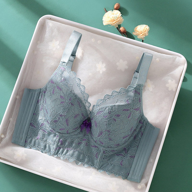 Beauty salon adjustment Type of underwear Women coalestation closeted breast proof Drooping Bra Five Rows of buttons Soft steel ring No sponge