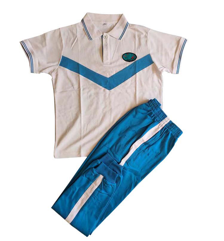 Huizhou No. 1 Middle School Uniform Summer Sports Suit Factory Direct Selling Middle School Uniforms