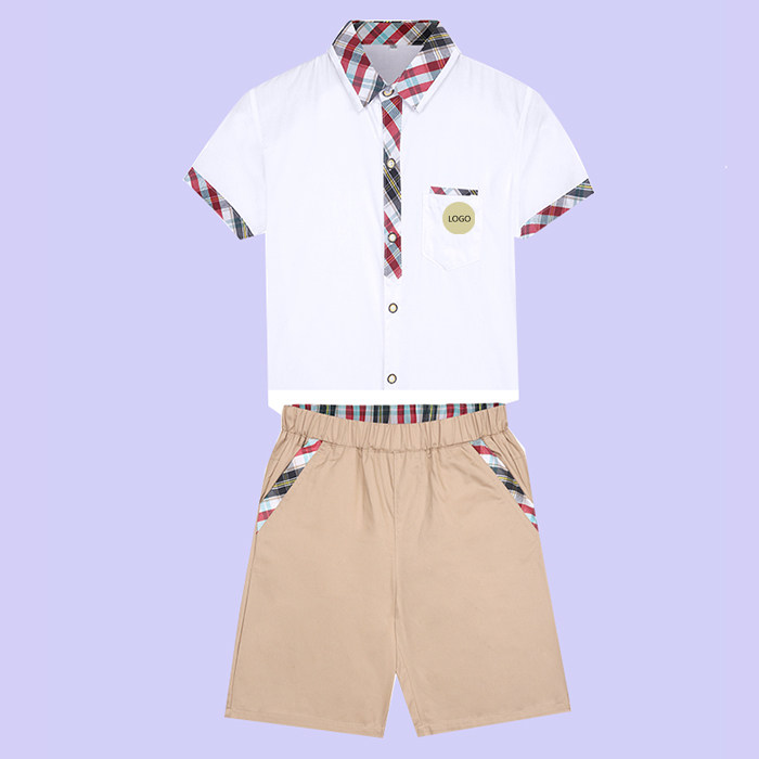 Huicheng District Primary School Students Summer Dress Suit Primary School Student Dress Suit Factory Direct Sales Huizhou Uniform School Uniform
