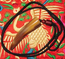 Football club pendant natural horns