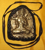 Gawu pure brass cowhide clothing lanyard amulet body to protect safe Tibetan Tao