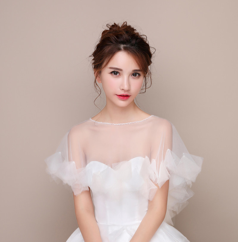 Bridal summer shawl cloak wedding veil perspective spring and summer photography special offer