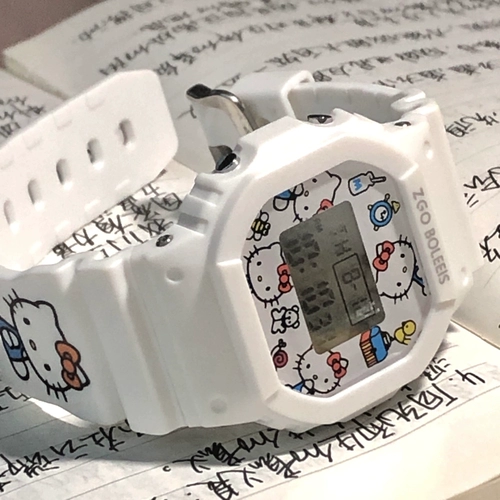 Sanrio, детские цифровые часы, для средней школы, женский стиль