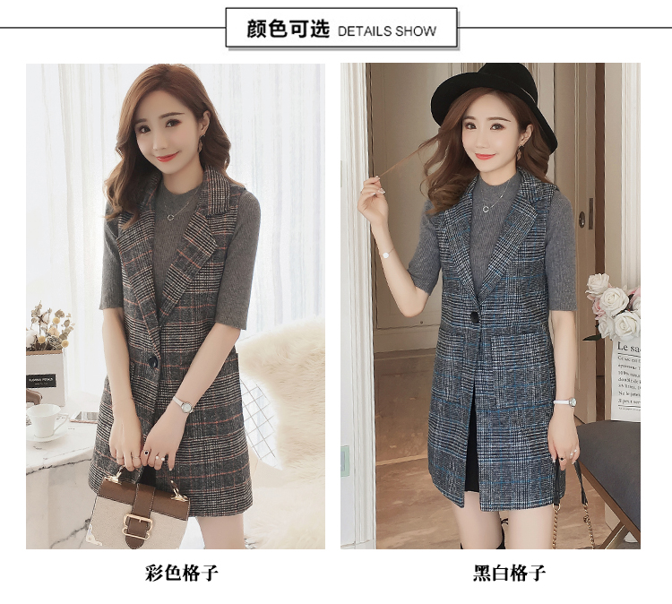 Micro fat mùa thu mới của phụ nữ Phiên bản Hàn Quốc của bộ vest vest nữ dài XL áo mùa xuân và mùa thu là vest nữ áo sơ mi nữ 2018 hàn quốc
