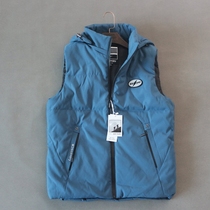 Foreign trade tail goods mens cotton vest outdoor autumn and winter new style thickened warm vest waistcoat zipper hood detachable