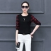 Áo thun cotton trung niên 2018 mới ra mắt nữ bầu trẻ trung có tay áo dài mặc áo khoác mùa thu 30 tuổi 40 Quần áo của mẹ