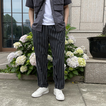 National Tide Original Day Department Casual Wind Summer Mens Trend Relaxation Straight Barrel Casual Pants Chefs Pants Tide 5728