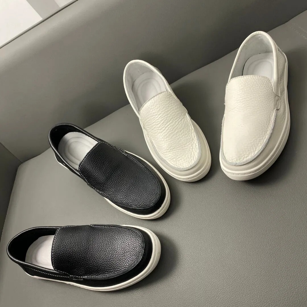 Real price Real price Real head Rineri Pig Leather Spring Autumn Men's Fashion Genuine Leather Casual Shoes A foot pedal 5037