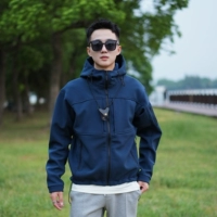 Удерживающая тепло куртка, флисовая дорожная ветрозащитная водонепроницаемая толстовка с капюшоном, свободный крой