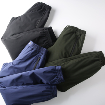 Warm not bloated 80 white duck down ~ winter mens fashion outdoor padded windproof waterproof down pants U8049