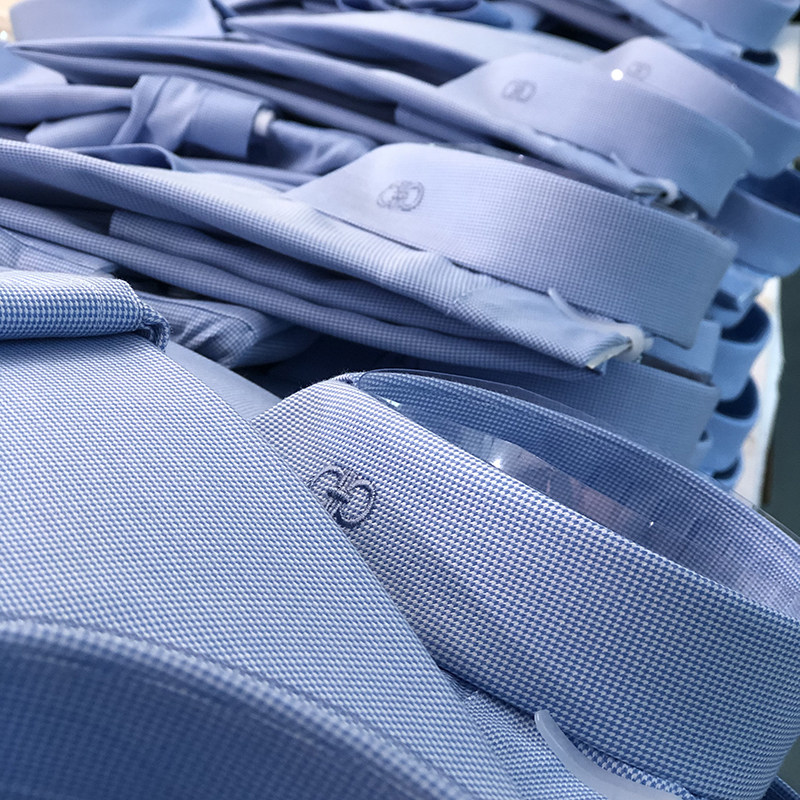 My dish luxury high-end ~ worsted jacquard fabric ~ Men's fashion business simple long-sleeved shirt tide 4360