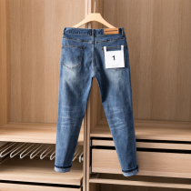 Ningbo company Goods Line 598 autumn and winter mens fashion simple Joker slim stretch jeans 4110