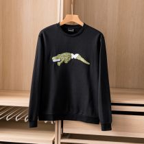 Only 100 extravagant fabrics ~ mens fashion trend cotton terry casual round neck sleeve sweater 4217