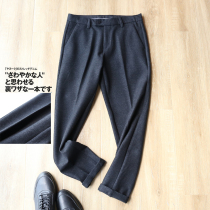Gentleman feeling ~ Ten stars recommended ~ autumn and winter mens fashion stretch non-iron wool trousers casual pants tide 4146