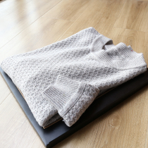 See fabric drunk ~ Tencel mulberry silk wool ~ autumn and winter mens fashion round neck sweater 4102