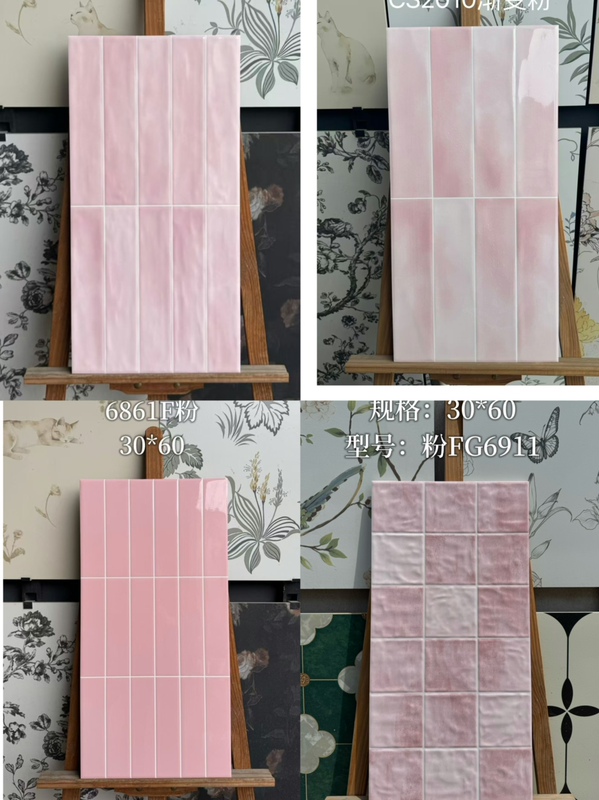 Pink Wall Tiles 300.600 Bathroom Tiles Kitchen Wall Tiles Pink