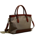 Вместительная и большая портативная сумка через плечо для путешествий, коллекция 2023, ткань оксфорд, из натуральной кожи