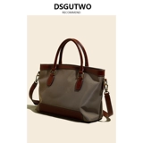 Вместительная и большая портативная сумка через плечо для путешествий, коллекция 2023, ткань оксфорд, из натуральной кожи