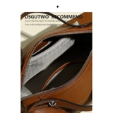 DSGUTWO Ретро кожаный вместительный и большой ремешок для сумки, портативная сумка для отдыха, из натуральной кожи