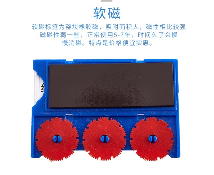 Thẻ chứng khoán kệ nhận dạng tấm kho bánh xe nhãn thẻ cung cấp thẻ bộ cửa hàng sáu vòng mới 4 bàn xoay văn bản - Kệ / Tủ trưng bày kệ để hàng trưng bày