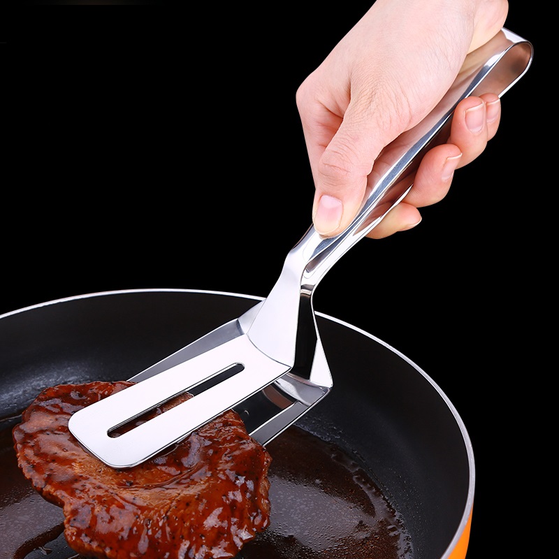 German Steak Cramp 304 Stainless Steel Kitchen Food Food Clip Fried Steak Bread Clip Barbecue Meat Clip Shovel